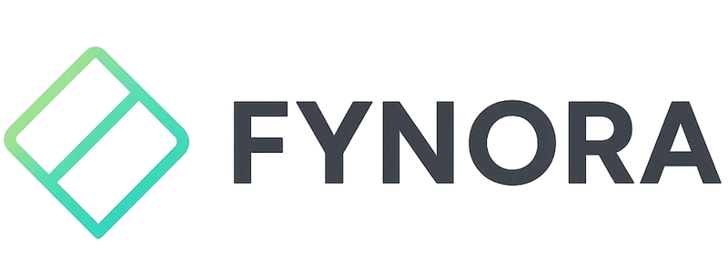 Logo ficticio "FYNORA"